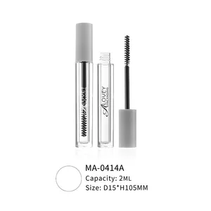 Alovey Cosmetics Packaging Slim Mascara Tube With Slim Brush Mini Mascara Case Clear Mascara Bottles