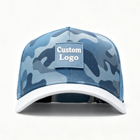 Gorra de Golf Deportiva con Logotipo Personalizado, Perforada con Láser, Estampado de Camuflaje, Secado Rápido, Gorra de Béisbol Estructurada de Alto Rendimiento