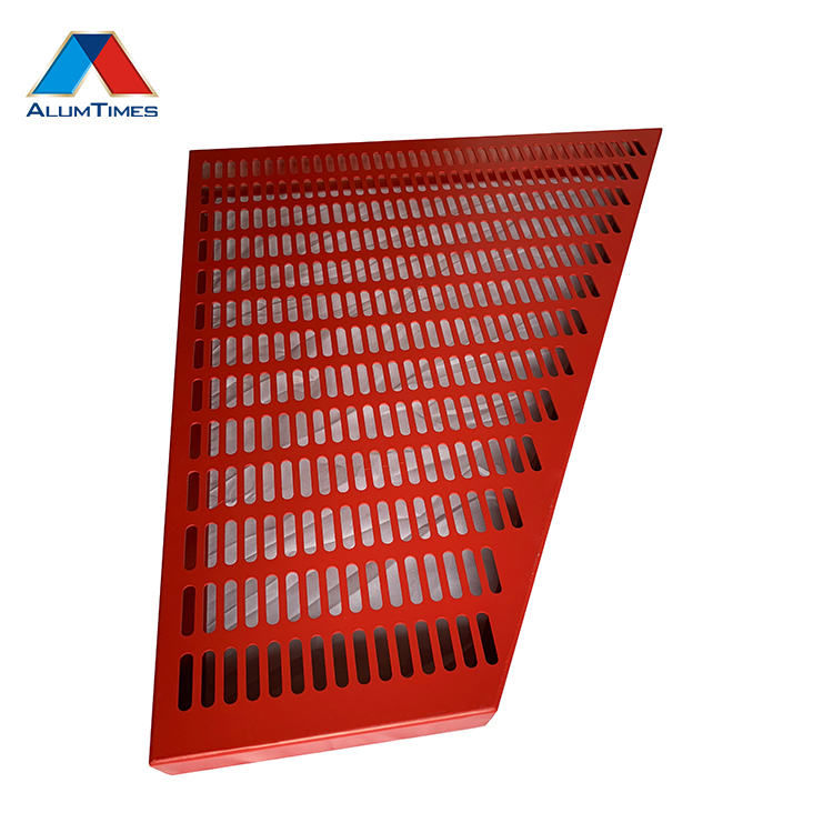 Haute Dureté Fluorocarbone Plat Feuille Perforée En Aluminium Extérieur Cloison Métallique Panneau Mural Décoratif Ignifuge