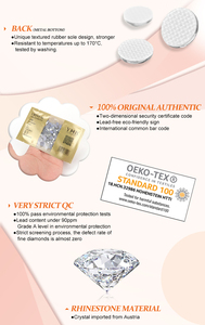 YHB Brillantin Kristall Cristales Nagel-Flachsteine Rivoli Schneeflocken Hotfix Sternförmige Strass-Steine für Schuhe Taschen Handys Kleidung - Product Image 5