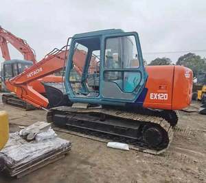 Mini-excavatrice sur chenilles Hitachi EX120 du Japon, 12 tonnes, d'occasion, de haute qualité, avec moteur, boîte de vitesses et pompe Isuzu, à vendre - Product Image 4