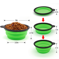 Bol pliable en silicone pour chien, OEM, extra large, de 350 ml à 2900 ml, écologique, style tendance pour chiens