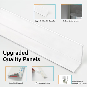 <b>Wholesale</b> 100% Blackout PVC Light Blocker Blackout Side Tracks Side Strips for Window <b>Blinds</b> and Shades - Product Image 3