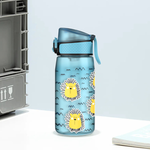 Leakproof 14oz Plastic Tritan Bpa Free <b>Kids</b> Water Bottle With Custom Logo - Product Image 4