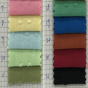 100% कपास धारीदार पोल्का डॉट jacquard कपड़े के लिए महिलाओं की शर्ट कपड़े और बच्चों के पहनने - Product Image 6