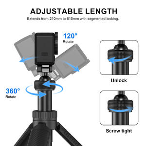 Монопод-штатив Medarig 61,5 см / 24,2 дюйма для селфи, быстросъемный, портативный, для видеоблогов, рукоятка для камеры, для <span class=keywords><strong>DJI</strong></span> Osmo Action 6 5 4 <span class=keywords><strong>3</strong></span> 2 - Product Image 5