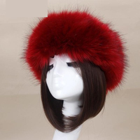 Bandeau en fausse fourrure de renard pour femmes, chapeau de Ski, couvre-oreilles tendance, nouvelle collection hiver