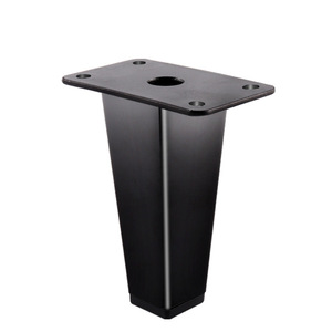 Pata de Mueble Cuadrada Piramidal de Metal, 8cm, 10cm, 12cm, 15cm, Resistente, para Sofá o Mesa, Acabado Negro Mate Titanio - Product Image 3
