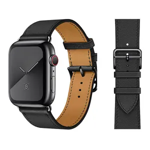 苹果手表高品质个人巡回皮表带苹果手表系列真皮表带