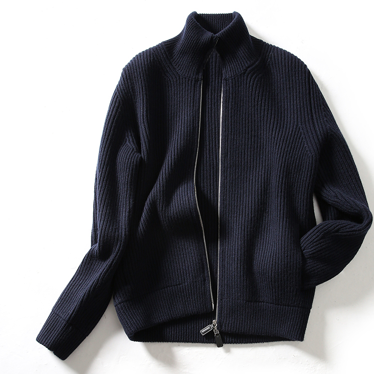 Новое поступление 2021, кардиган на заказ, мужское кашемировое пальто на молнии