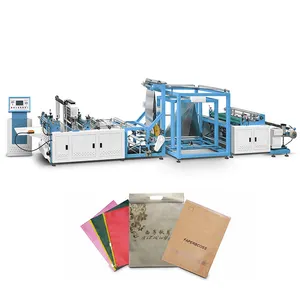 Five Fingers Full Automatic PP Non-Woven T-shirt Bag D Cut Making Machine for Shopping