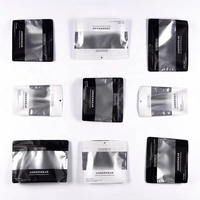 Pochette debout refermable, sac d'emballage en plastique Mylar à fermeture éclair pour vêtements et sous-vêtements