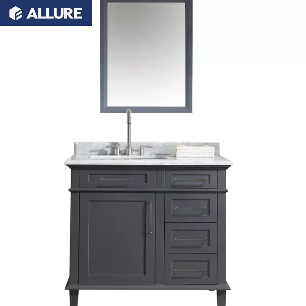 Allure di vimini 30 inch salon tabella di preparazione del dissipatore di calore blu hotel motel armadi bagno vanità in malesia