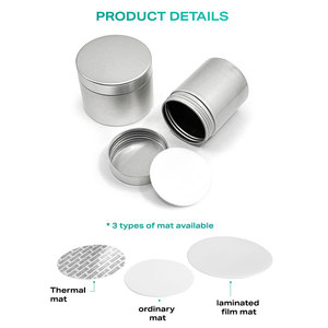 Pot à pilules en aluminium vide, conteneur écologique recyclable pour usage médical, emballage de médicaments, pot à vitamines - Product Image 5