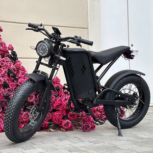 Bicicleta Eléctrica Retro Todoterreno de Alto Rendimiento con Neumáticos Anchos, Motor sin Escobillas de 48V, Cuadro de Acero Negro de 500W para Adultos, Ciudad y Montaña - Product Image 2