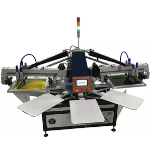 oval automatic flatbed auto silk screen printing t shirt all over machine semi automatic for bags