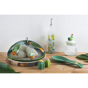 Frasco de Vidrio Multicolor Excelsa Cactus de 11x11x18 cm para Almacenamiento - Product Image 3