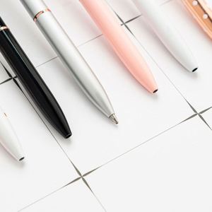 Kawaii Metal Pineapple Shaped Gel 1.0Mm Ball <b>Pen</b> Office Stationery Supplies Black Ink - Rose <b>Gold</b> - Product Image 3