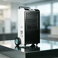 Nouveau déshumidificateur industriel portable haute efficacité 138L/J pour entrepôt commercial mobile et sous-sol – Sécheur d'air et contrôle de l'humidité