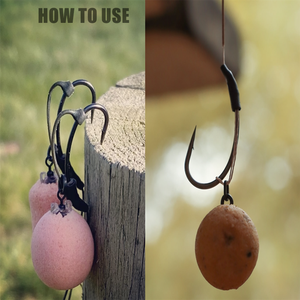 Hameçon de pêche à la carpe pour machines à cheveux, revêtement en PTFE, fabriqué au japon, crochets à œil, <span class=keywords><strong>micro</strong></span> barbelé ou sans barbes, acier à haute teneur en carbone - Product Image 5