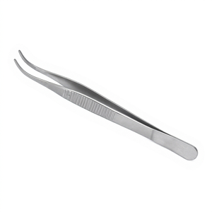 คีมคีบผ่าตัดแบบโค้ง ปลายหยัก ทำจากเหล็กกล้าไร้สนิมคุณภาพสูง ยี่ห้อ TYNEX SURGICAL INDUSTRIES รุ่น Sekmen - Product Image 1