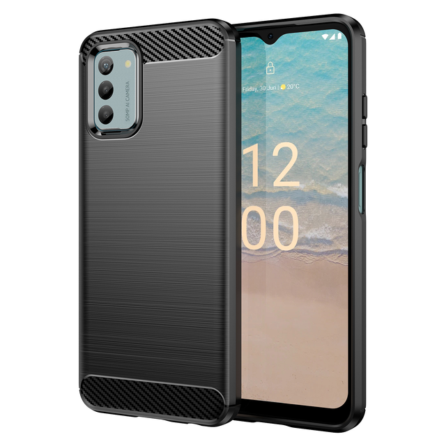 Carbon Fiber Case for Nokia X3 X5 X6 X7 X10 X20 XR20 X30 for Nokia X100 G22 G42 C12 Pro 7.2 Silicone Case Shockproof Phone Cover