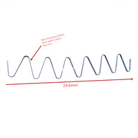 Haute qualité Design moderne en acier inoxydable Serpentine canapé printemps arc serpent bobine Zigzag ressort pour matériel de meubles de salle à manger