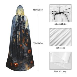 JX Custom Vintage mittelalter liche gotische Kapuze Umhang Mantel Halloween Party Kostüme für Erwachsene mit Vampir Teufel für Männer Frauen - Product Image 4