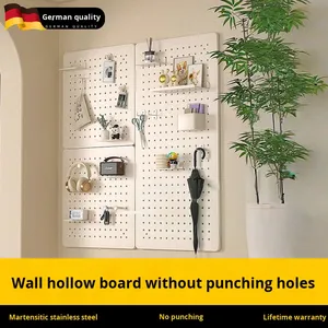 Thép không gỉ đục lỗ bảng giá tùy chỉnh hiện đại không khoan lỗ tấm hiển thị đứng cho tường - Product Image 4