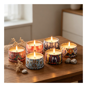 Kits de fabrication de bougies brillantes avec couvercle blanc, emballage haut de gamme, mélange d'arômes personnalisé, programme d'évaluation et de présentation pour la vente au détail, version Deluxe - Product Image 3