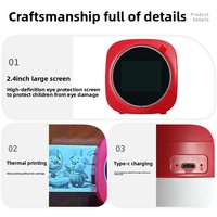 Mini Impresora Térmica Creativa con IA e Interfaz USB, Papel de 57 mm - Juguete Divertido y Regalo Inteligente para Niños