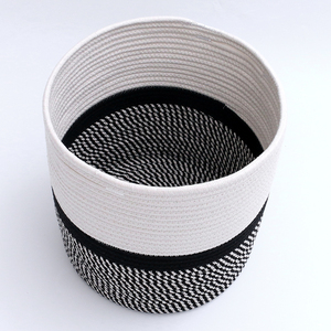 Amazon Offre Spéciale Coton Corde Panier Tissé Pour Couverture Décorative <span class=keywords><strong>Grand</strong></span> <span class=keywords><strong>Jouets</strong></span> Panier De <span class=keywords><strong>Rangement</strong></span> - Product Image 3