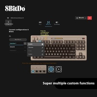 8Bitdo Retro87 C64 Clavier de jeu mécanique RGB sans fil pour connexion BT Trois modes 87 touches à bascule pour ordinateur portable