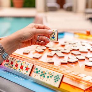 Juego de Mahjong Personalizado de 160 Piezas, Acrílico de 3 Capas, Estilo Americano, Color Amarillo, para Noches de Juego, Disponible en Fábrica, Venta al Por Mayor - Product Image 5
