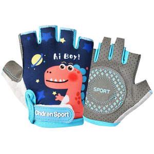 Gants de cyclisme d'été pour enfants, demi-doigts, respirants, imperméables, pour garçons et filles - Product Image 1