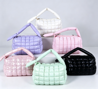 Sac à main matelassé léger et souple pour femme, petit format portable, idéal pour le quotidien, les voyages, les rendez-vous et le shopping