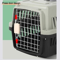 Cages pour animaux de compagnie modernes - Niche pour chien portable pour intérieur/extérieur et utilisation en voiture avec trous de ventilation, séparateurs et cadre en acier inoxydable (Marron 2500g Tout compris)