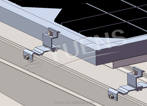 Yuens Aluminium Carport Parking extérieur pour système de montage de panneau <span class=keywords><strong>solaire</strong></span> Abri de <span class=keywords><strong>voiture</strong></span> étanche - Product Image 3