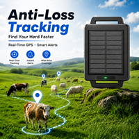 Rastreador GPS Bluetooth Impermeable IP68 para Ganado, en Tiempo Real, Compatible con PC, Control por Aplicación Móvil, Diseño Portátil, Batería de 10000mAh, Nube