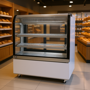 Vitrina refrigerada Vevor Bakery de 18 pies cúbicos y 2 niveles con ruedas para productos horneados frescos - Product Image 2