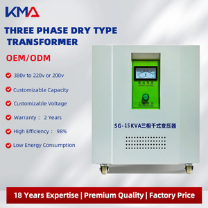 หม้อแปลงไฟฟ้ากระแสสลับแบบแห้ง 380V เป็น 220V สามเฟส แบบปรับขึ้นลงได้ 15Kva 6Kva หม้อแปลงอัตโนมัติแบบปรับแรงดันได้ 3 เฟส - Product Image 1