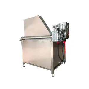 Automatic food frying gas continuous frier machine potato chips donut electric deep fryer making machine