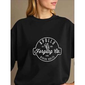 Sweat à capuche personnalisé surdimensionné pour femme, imprimé <span class=keywords><strong>APOLLO</strong></span> EST 1889 FARGANG CO Fine Divine Bolts Printemps/Été - Product Image 2