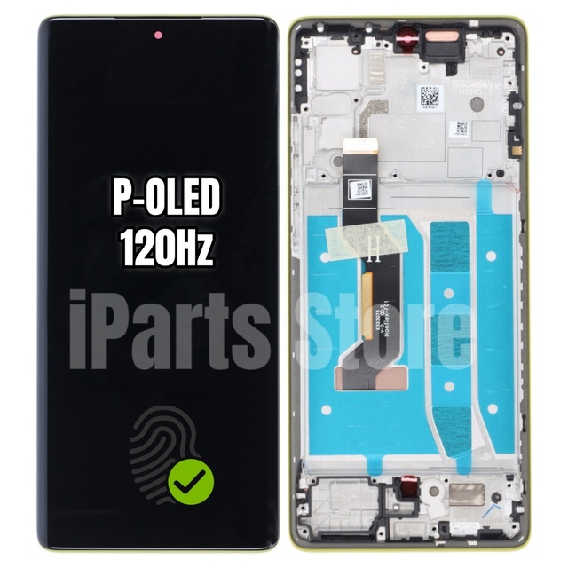 IParts Replacement New Display for Motorola Moto G85 5G XT2427-3 120Hz OLED Touch Screen Digitizer With Frame Assembly OEM