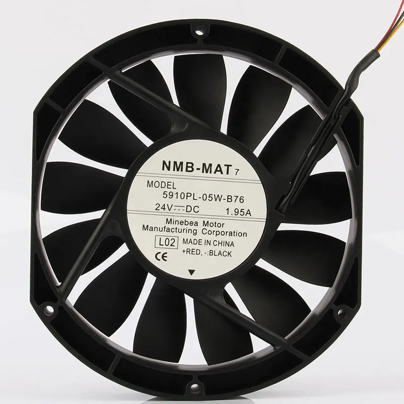 NMB 12V 48V DC24V 1.95A EC AC 17025 172X150X25MM 17CM Inverter fan Server ventilation centrifugal 5910PL-05W-B76 Cooling fan