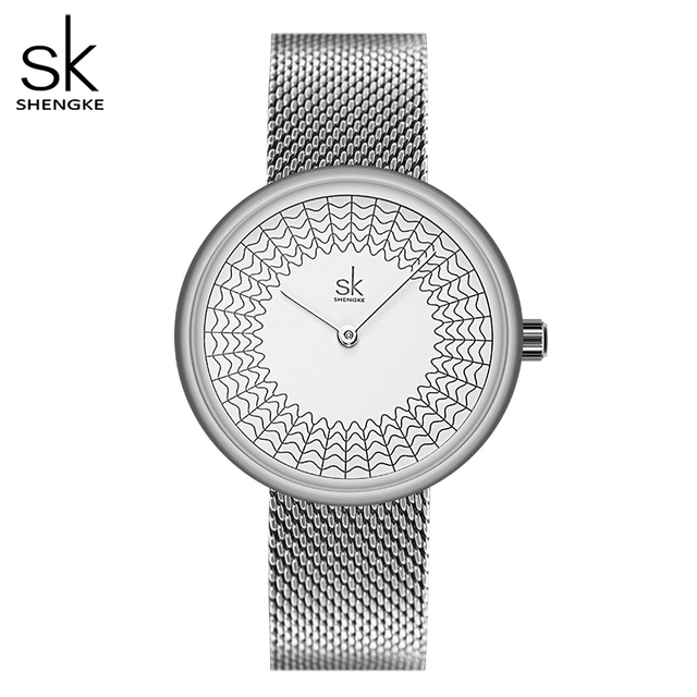 SEIKO Movement Fashion Business Stainless Steel Quartz Watch Women 34MM Case Glass Dial Pointer Hands Water Resistant 3BAR