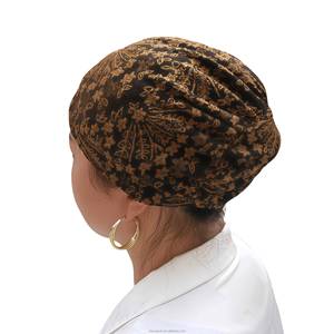 Pañuelo instantáneo de franela para mujer musulmana al por mayor, con lazos y botones, con capucha, transpirable y ecológico - Product Image 3