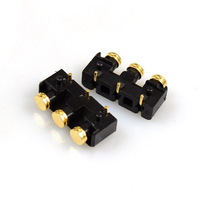 Conector Pogo Pin de 3.5mm, 3 Pines, 12V, Contacto de Latón, Ángulo Recto, Terminales Macho/Hembra, Aplicaciones de Carga Portátil