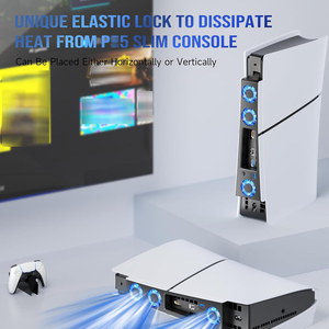 Système de refroidissement silencieux à 3 ventilateurs pour console de jeu, radiateur de contrôle de température, dissipateur de chaleur arrière pour PS5 <span class=keywords><strong>Slim</strong></span> - Product Image 3