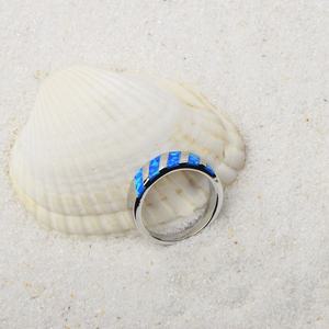 Iridescent <strong>Gem</strong> Stainless Steel Band | Dainty Daily Wear <strong>Jewelry</strong> for Women Trendy Style - Product Image 3